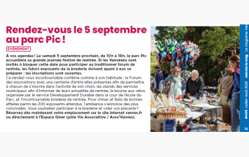 Forum des associations 2026 -  Samedi 5 septembre 2026