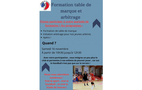 FORMATION TABLE DE MARQUE